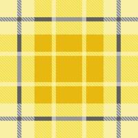 modèle sans couture tartan couleur de fond jaune et gris vecteur