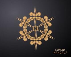 mandala de luxe abstrait rond. conception de modèle de logo. illustration vectorielle vecteur