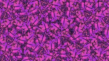 motif tropical harmonieux de vecteur dégradé violet, feuillage tropical néon, avec feuilles. design tendance
