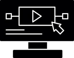 conception d'icônes vectorielles de contenu interactif vecteur