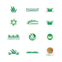 ensemble d'icônes d'entretien des pelouses logo vectoriel modèle illustration design