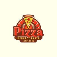 vecteur de logo de pizza