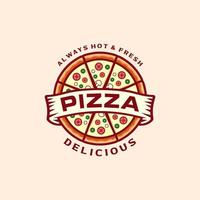 vecteur de logo de pizza