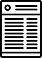 icône de ligne pour les transcriptions vecteur