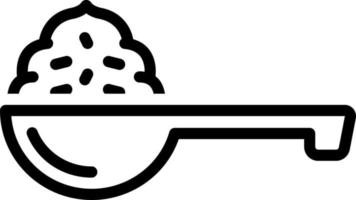 icône de ligne pour scoop vecteur