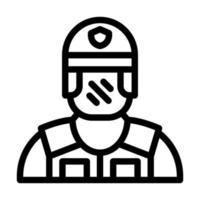 conception d'icône de police anti-émeute vecteur