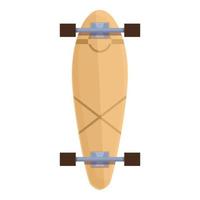 vecteur de dessin animé d'icône de skateboard. forme de planche