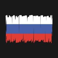 drapeau de la russie brosse illustration vectorielle vecteur