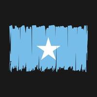 drapeau de la somalie brosse illustration vectorielle vecteur