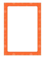 cadre orange avec conception d'élément de brochure de détails géométriques. illustration vectorielle avec espace de copie vide pour le texte. formes modifiables pour la décoration d'affiches. cadre créatif et personnalisable vecteur