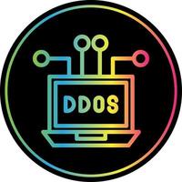 conception d'icône vectorielle ddos vecteur