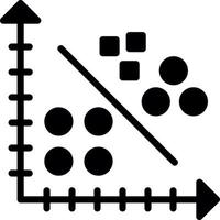 conception d'icône vectorielle d'analyse de cluster vecteur