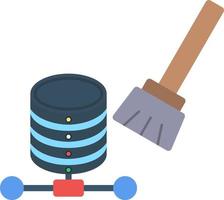 conception d'icône vectorielle de nettoyage de données vecteur