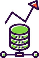 conception d'icônes vectorielles d'analyse de données vecteur