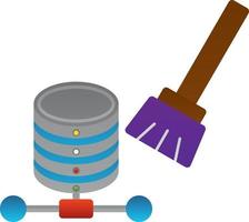 conception d'icône vectorielle de nettoyage de données vecteur