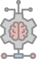 conception d'icônes vectorielles d'apprentissage en profondeur vecteur