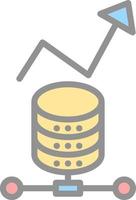 conception d'icônes vectorielles d'analyse de données vecteur