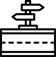 conception d'icône de vecteur de panneau de signalisation