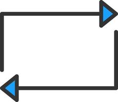 conception d'icône de vecteur de boucle