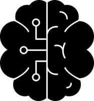 conception d'icône de vecteur de cerveau