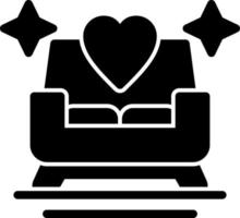 conception d'icône de vecteur de chaise de mariage