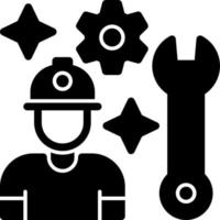 conception d'icône vecteur travailleur