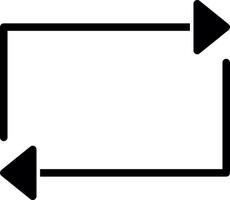 conception d'icône de vecteur de boucle