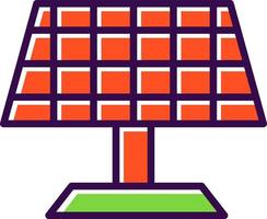 conception d'icône de vecteur de panneau solaire