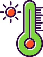 conception d'icône de vecteur de température