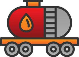 conception d'icône de vecteur de réservoir de carburant