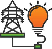 conception d'icône de vecteur d'énergie électrique