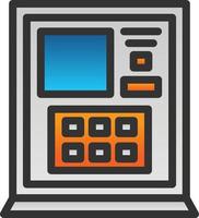 conception d'icône de vecteur atm