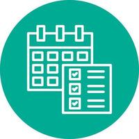 conception d'icône de vecteur de liste de contrôle