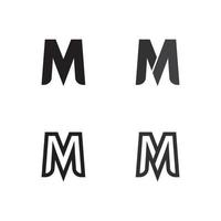 modèle de logo lettre m vecteur