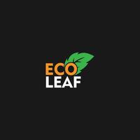 vecteur de logo eco feuille