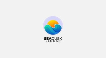 symbole de modèle de vecteur de conception de logo seadusk