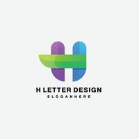 icône de modèle de logo de conception de vecteur de lettre h