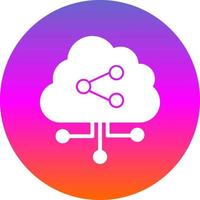 conception d'icône vectorielle de partage de données vecteur