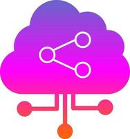 conception d'icône vectorielle de partage de données vecteur