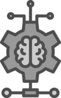 conception d'icônes vectorielles d'apprentissage en profondeur vecteur