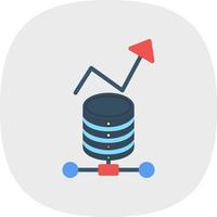 conception d'icônes vectorielles d'analyse de données vecteur