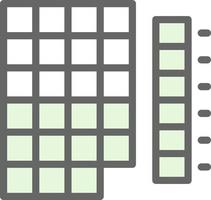 conception d'icône de vecteur de carte thermique