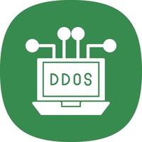 conception d'icône vectorielle ddos vecteur