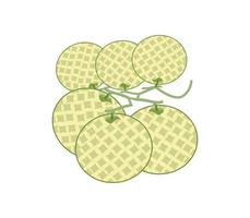 illustration d'une pomme avec feuille vecteur