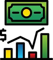 conception d'icône de vecteur de revenu