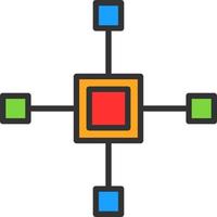 conception d'icône de vecteur de carte mentale