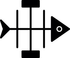 conception d'icône vectorielle de diagramme en arête de poisson vecteur
