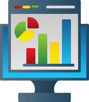 conception d'icônes vectorielles d'analyse Web vecteur