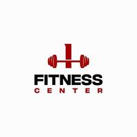 je vecteur de modèle de logotype de centre de fitness initial, logo de gym de fitness