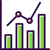 conception d'icône vectorielle d'analyse de marché vecteur